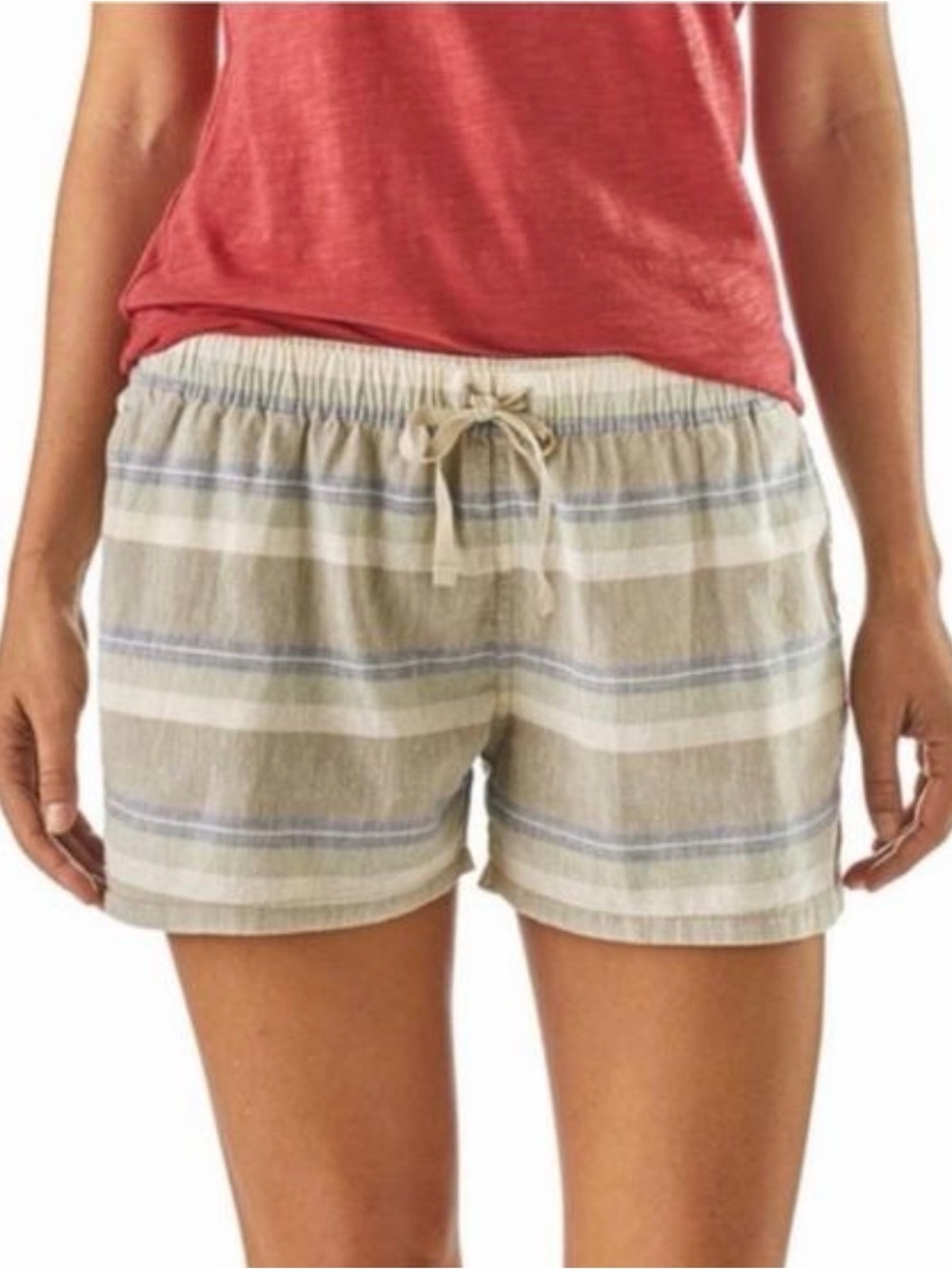 Patagonia Island Hemp Baggies Shorts 3” Striped Hemp Organic Cotton M